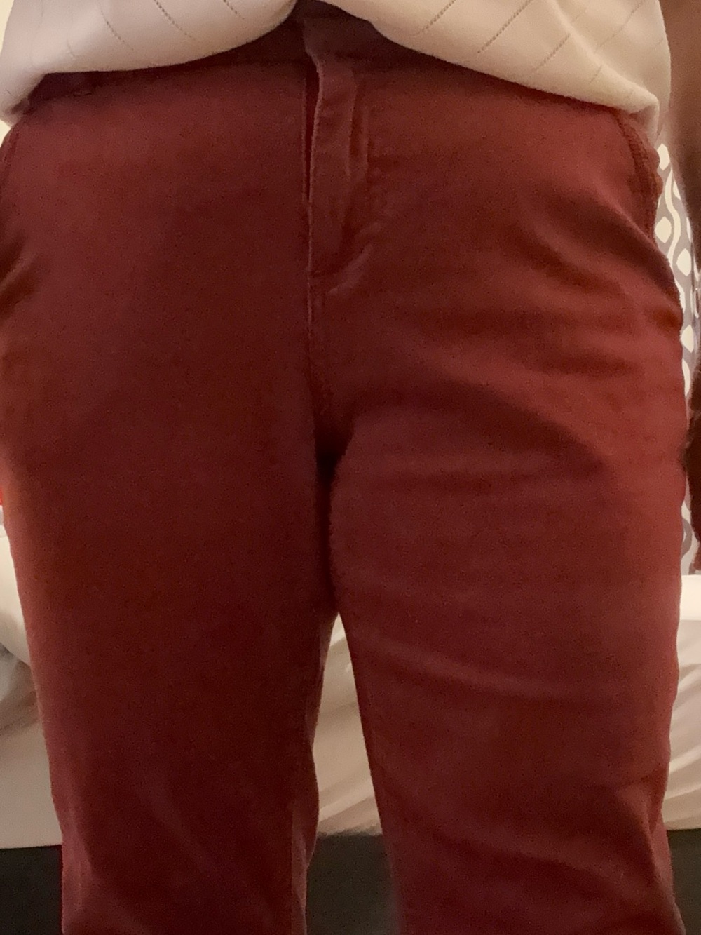 Rust-ish Straight-Leg Pants